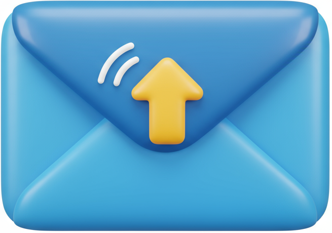 email letter emoji - 3d style